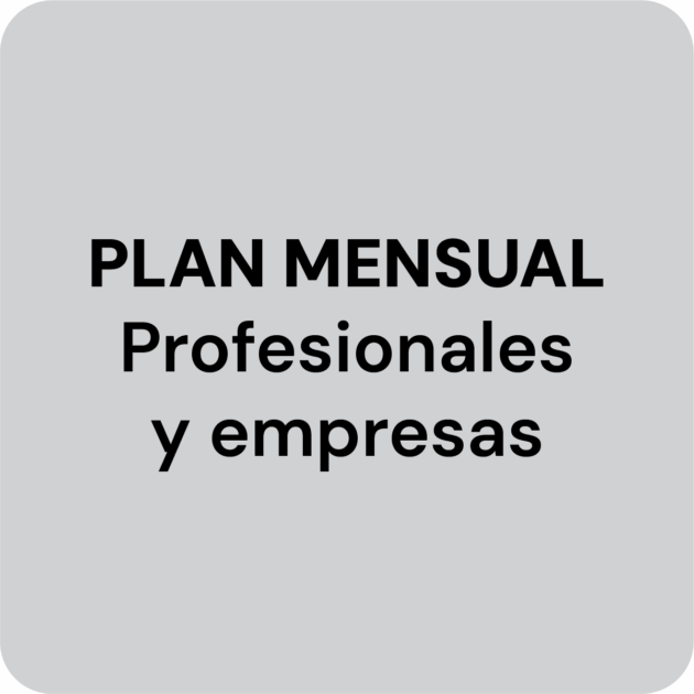 Plan mensual profesionales y empresas
